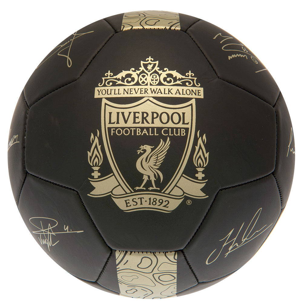 Liverpool FC Gold Phantom Signature Football