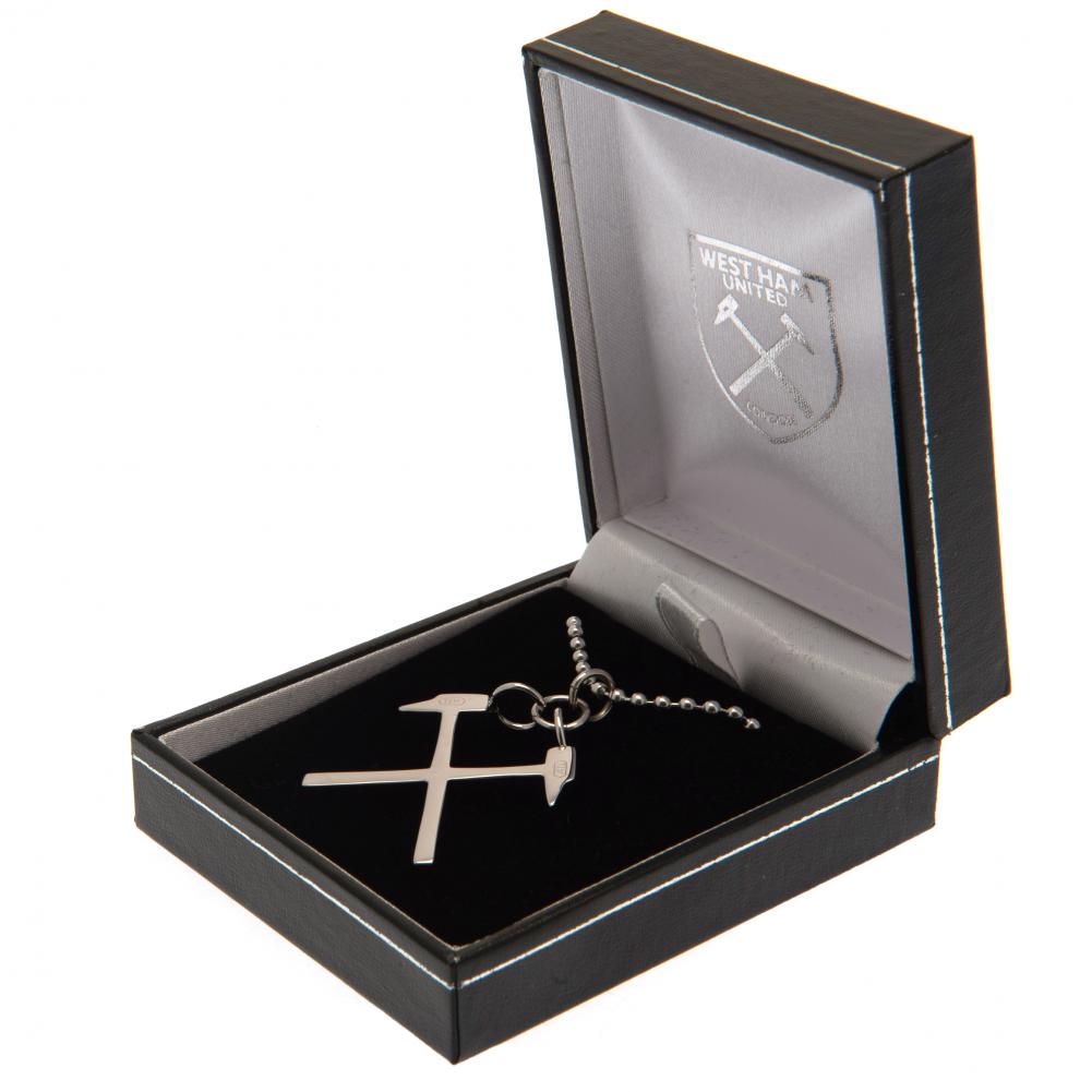 West Ham United FC Stainless Steel Pendant & Chain HM