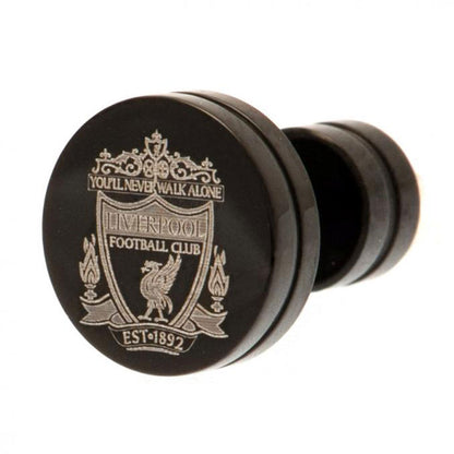 Liverpool FC Black IP Plated Stud Earring