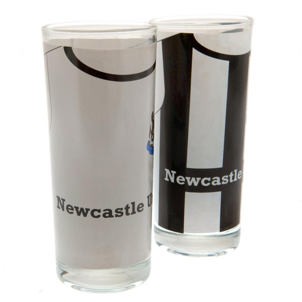 Newcastle United FC 2pk High Ball Glass