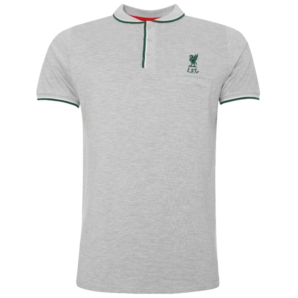 Liverpool FC Birdseye Polo Mens Grey Small