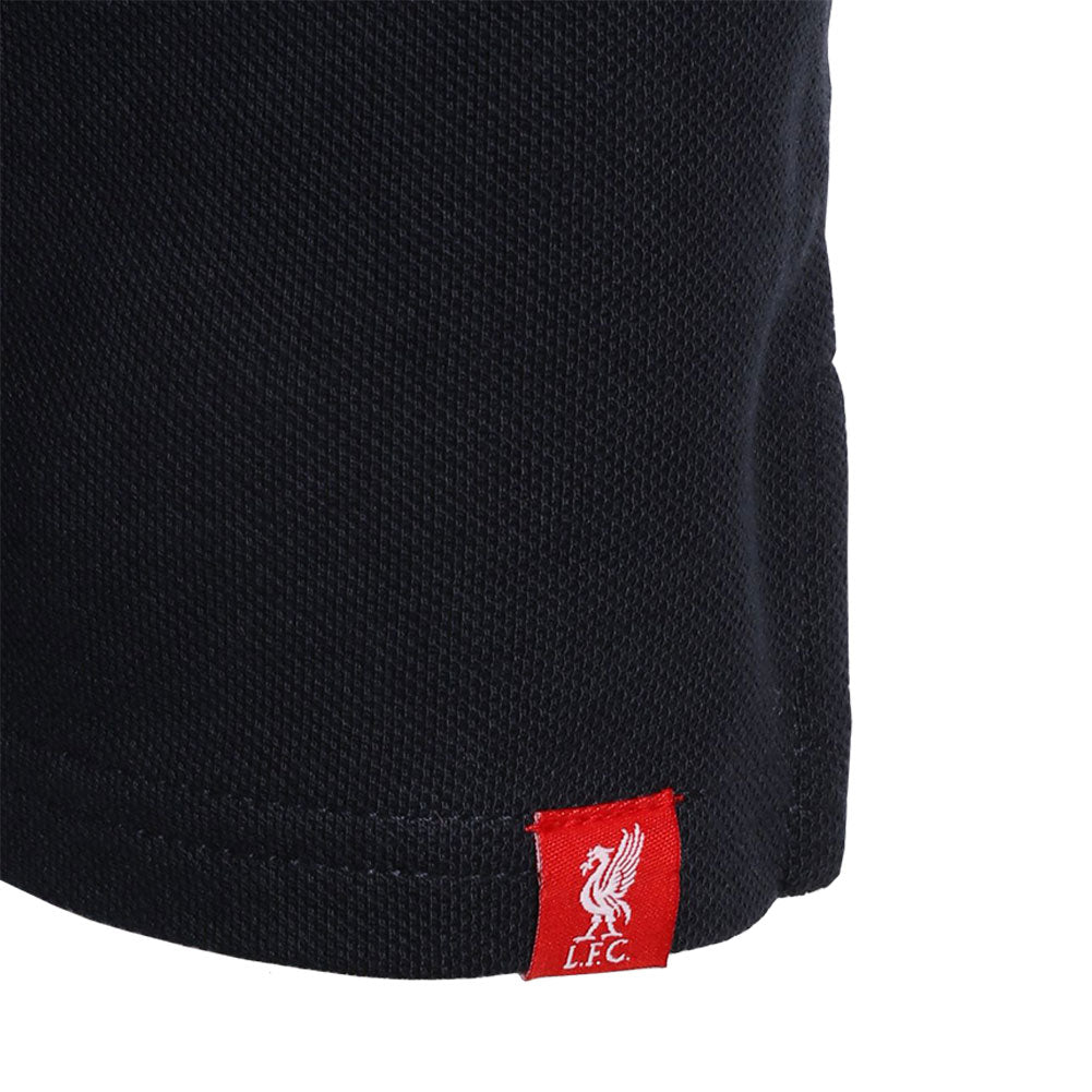 Liverpool FC Colour Block Polo Mens Navy XX Large