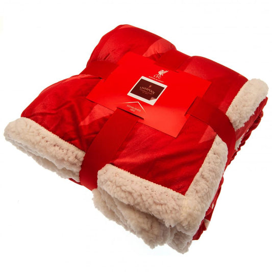 Liverpool FC Sherpa Fleece Blanket