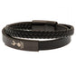 Tottenham Hotspur FC Black IP Leather Bracelet