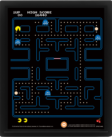 Pac-Man Framed 3D Picture