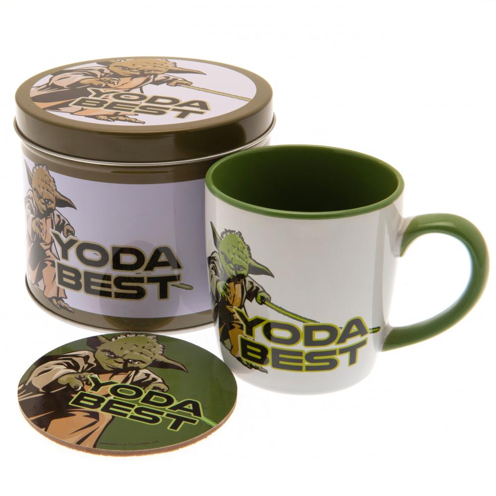 Star Wars Mug & Coaster Gift Tin Yoda