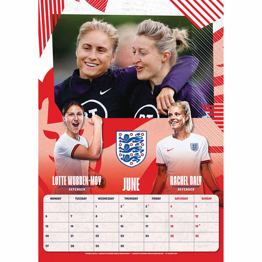 England FA Lionesses Calendar 2022