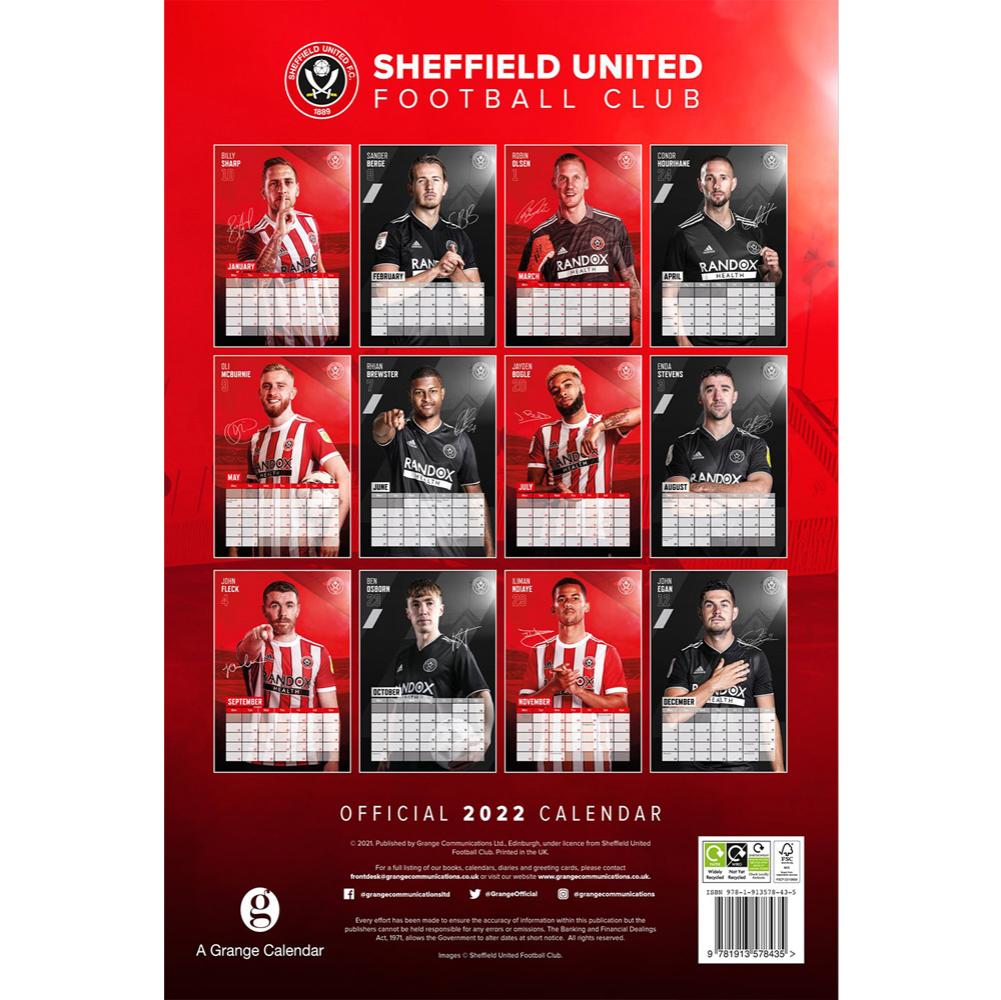 Sheffield United FC Calendar 2022