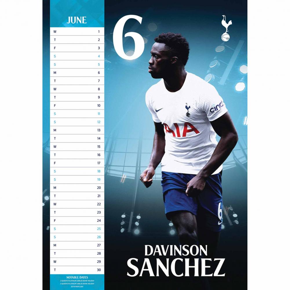Tottenham Hotspur FC Calendar 2022