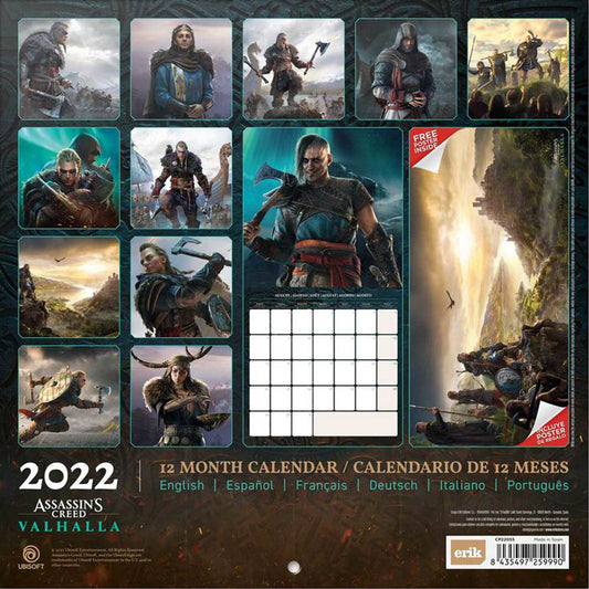 Assassin's Creed Valhalla Calendar 2022