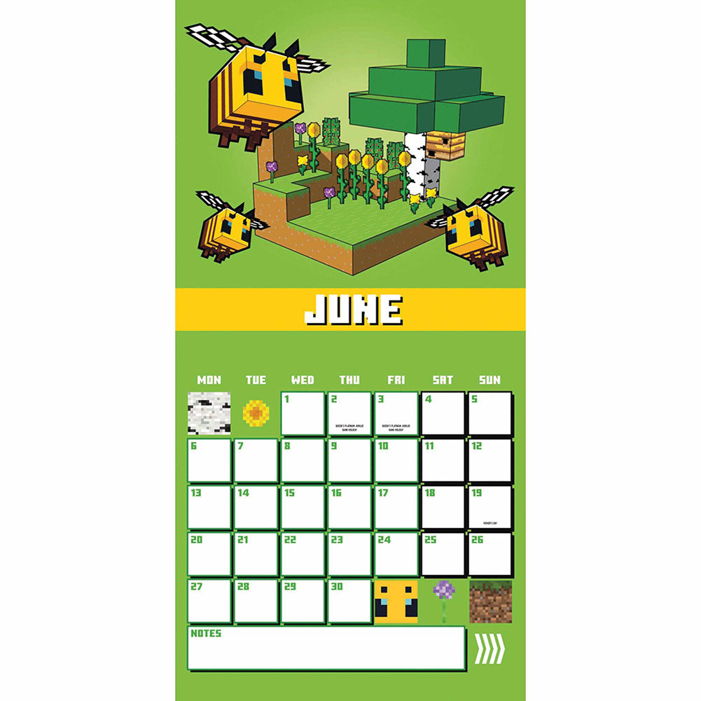Minecraft Calendar 2022