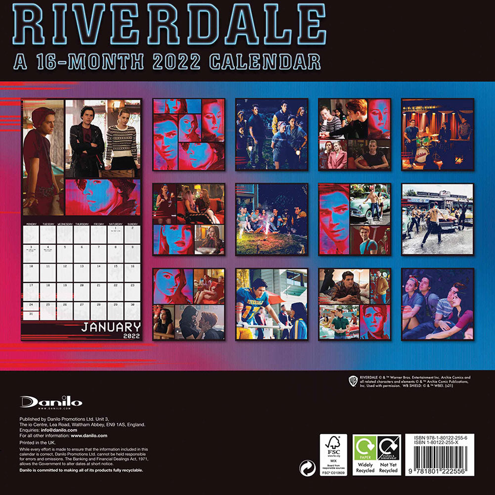 Riverdale Calendar 2022