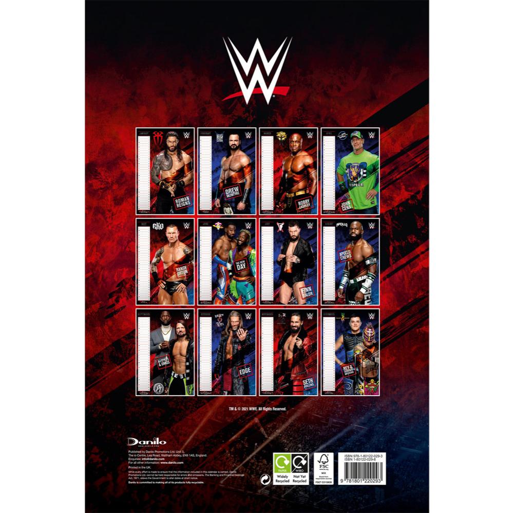 WWE 男性カレンダー 2022