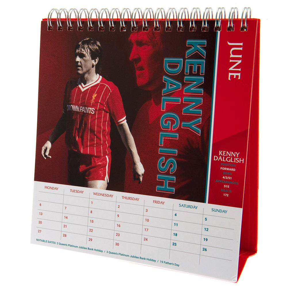 Liverpool FC Desktop Calendar 2022