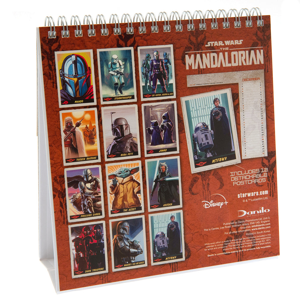 Star Wars: The Mandalorian Desktop Calendar 2022