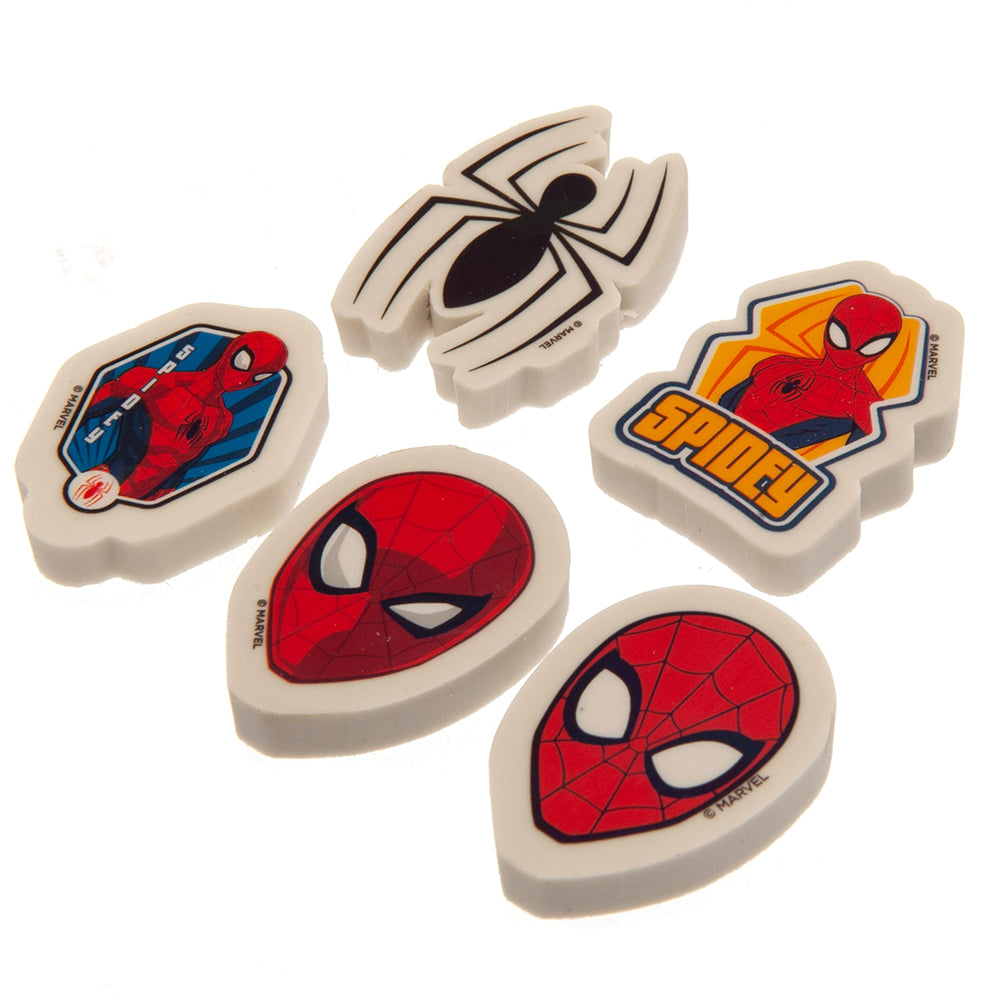 Spider-Man 5pk Eraser Set
