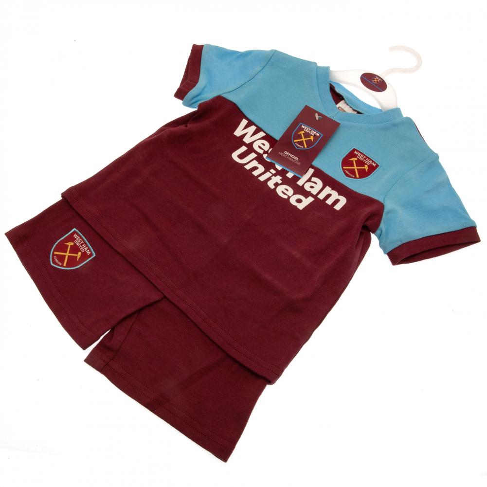 West Ham United FC Shirt & Short Set 9-12 Mths
