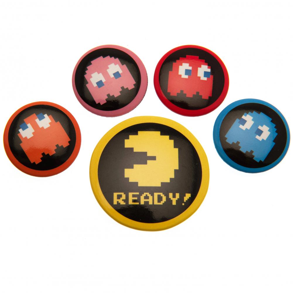 Pac-Man Button Badge Set