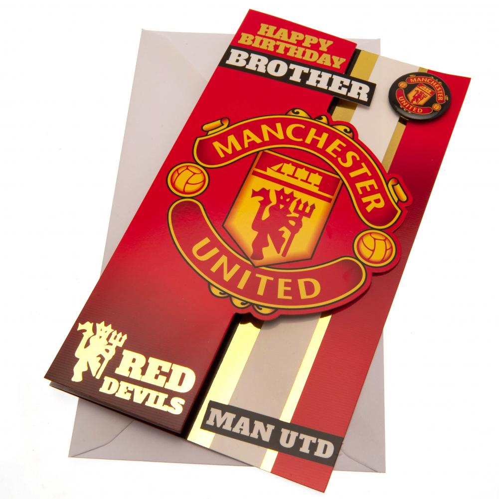 Manchester United FC Birthday Card Brother