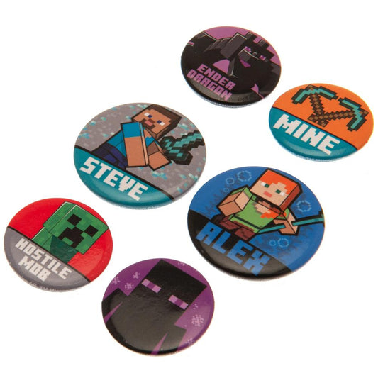 Minecraft Button Badge Set