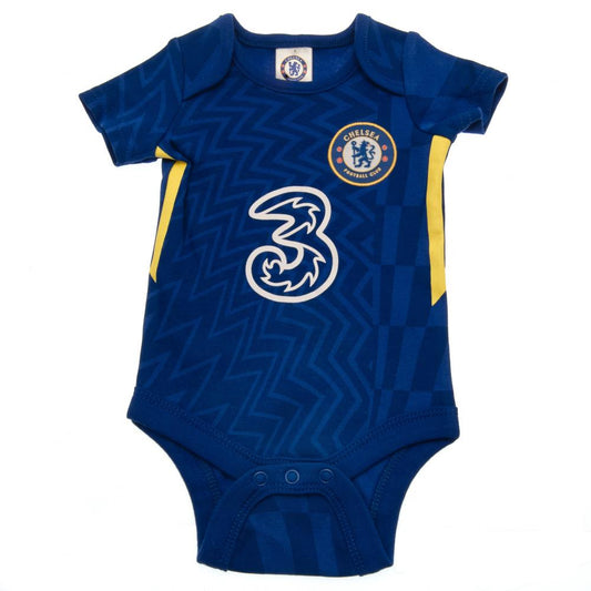 Chelsea FC 2 Pack Bodysuit 0-3 Mths BY