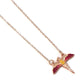 Harry Potter Rose Gold Plated Necklace Fawkes