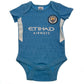 Manchester City FC 2 Pack Bodysuit 12-18 Mths SQ