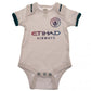 Manchester City FC 2 Pack Bodysuit 0-3 Mths SQ