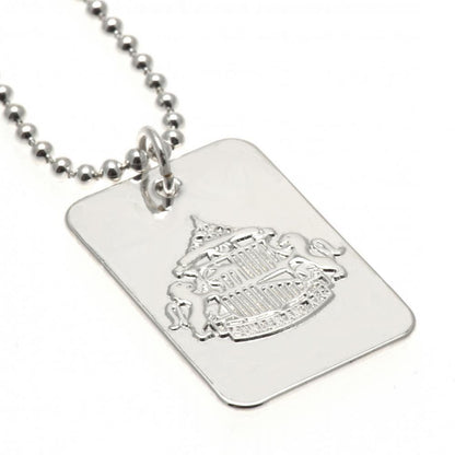 Sunderland AFC Silver Plated Dog Tag & Chain