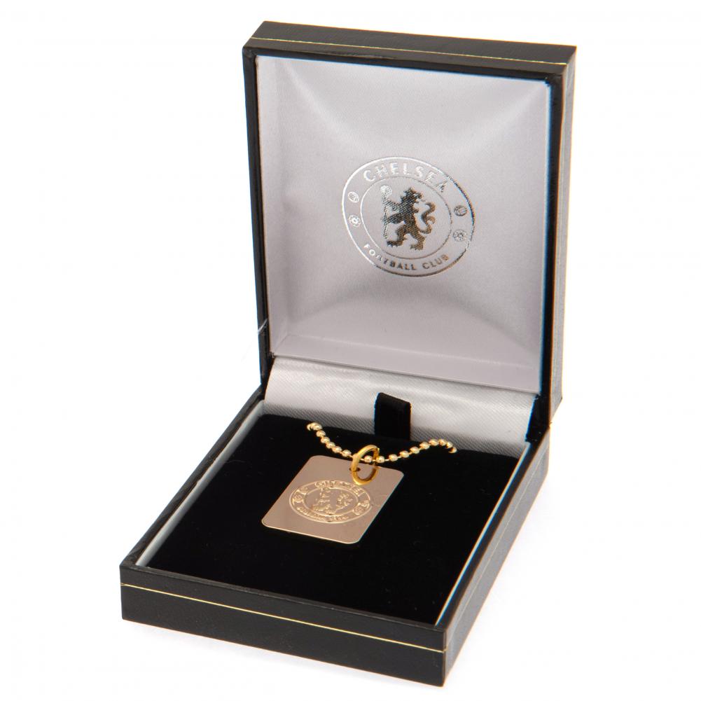 Chelsea FC Gold Plated Dog Tag & Chain