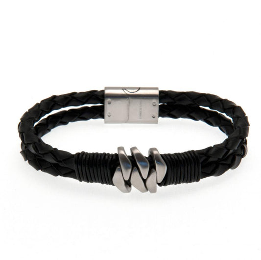 Newcastle United FC Leather Bracelet