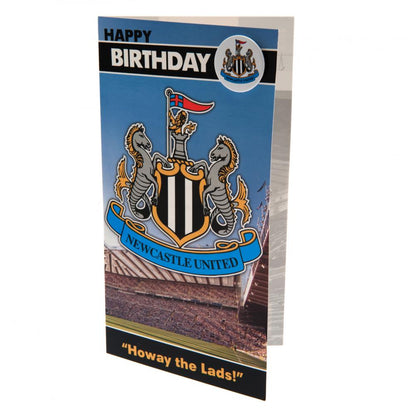 Newcastle United FC Birthday Card & Badge