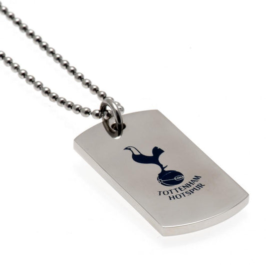 Tottenham Hotspur FC Colour Crest Dog Tag & Chain