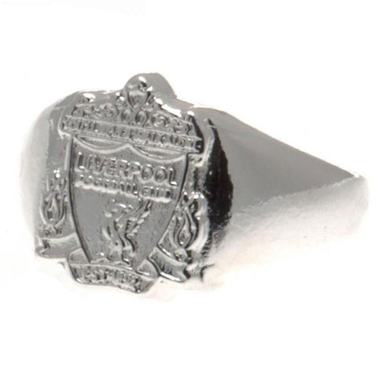 Liverpool FC Silver Plated Crest Ring Small