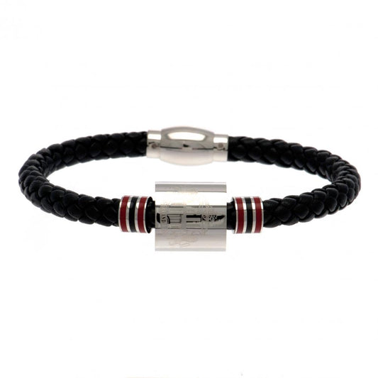 Sunderland AFC Colour Ring Leather Bracelet