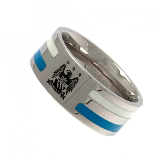 Manchester City FC Colour Stripe Ring Small EC