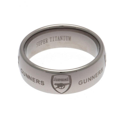 Arsenal FC Super Titanium Ring Small