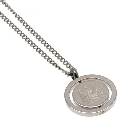 Manchester City FC Spinner Pendant & Chain EC