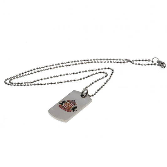 Sunderland AFC Colour Crest Dog Tag & Chain