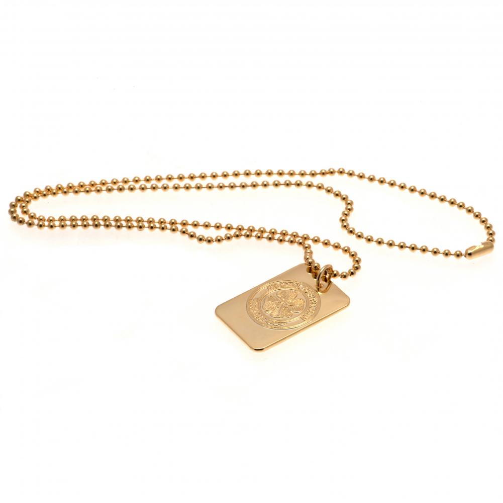 Celtic FC Gold Plated Dog Tag & Chain