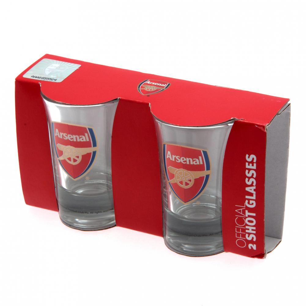 Arsenal FC 2pk Shot Glass Set