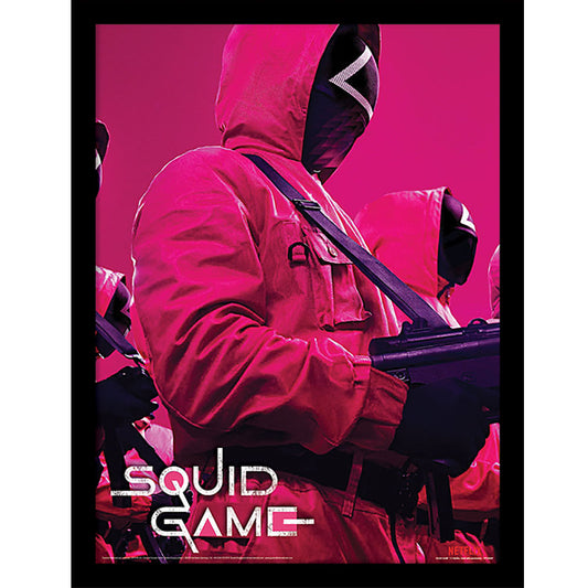 Squid Game Framed Picture 16 x 12 Troops