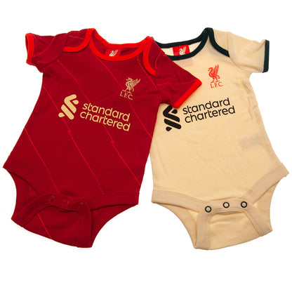 Liverpool FC 2 Pack Bodysuit 0-3 Mths DS