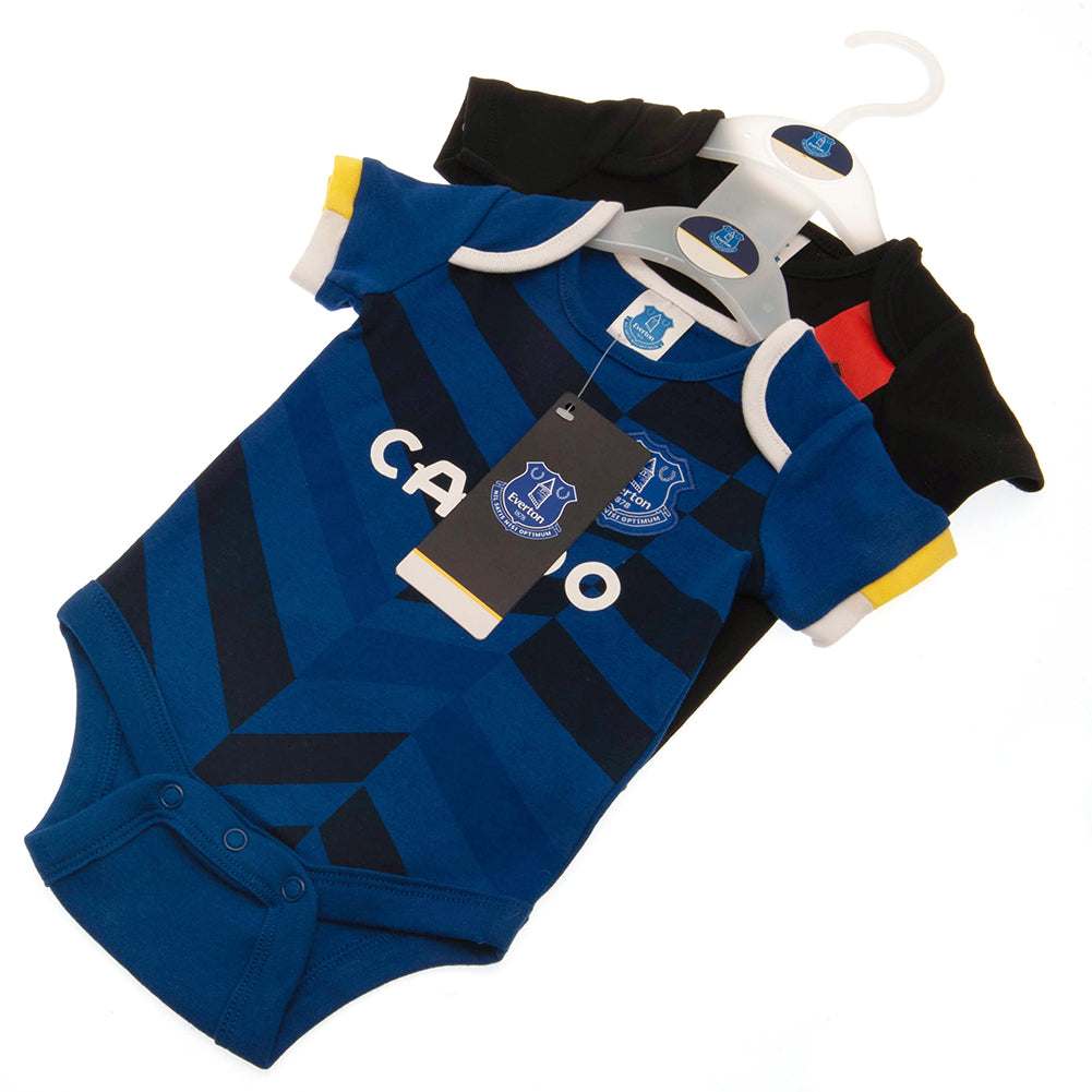Everton FC 2 Pack Bodysuit 9-12 Mths