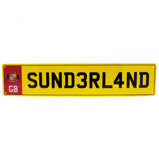 Sunderland AFC Number Plate Sign