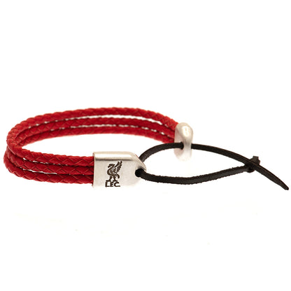 Liverpool FC 3 Line Crest Slider Bracelet