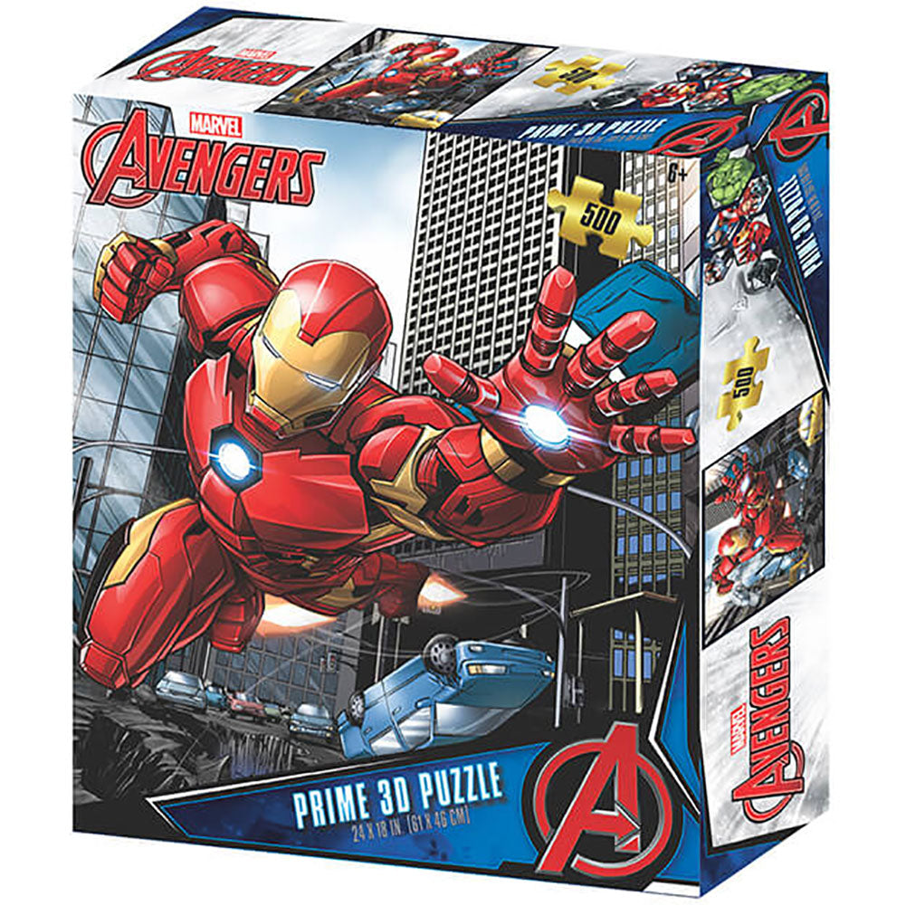 Avengers 3D Image Puzzle 500pc Iron Man