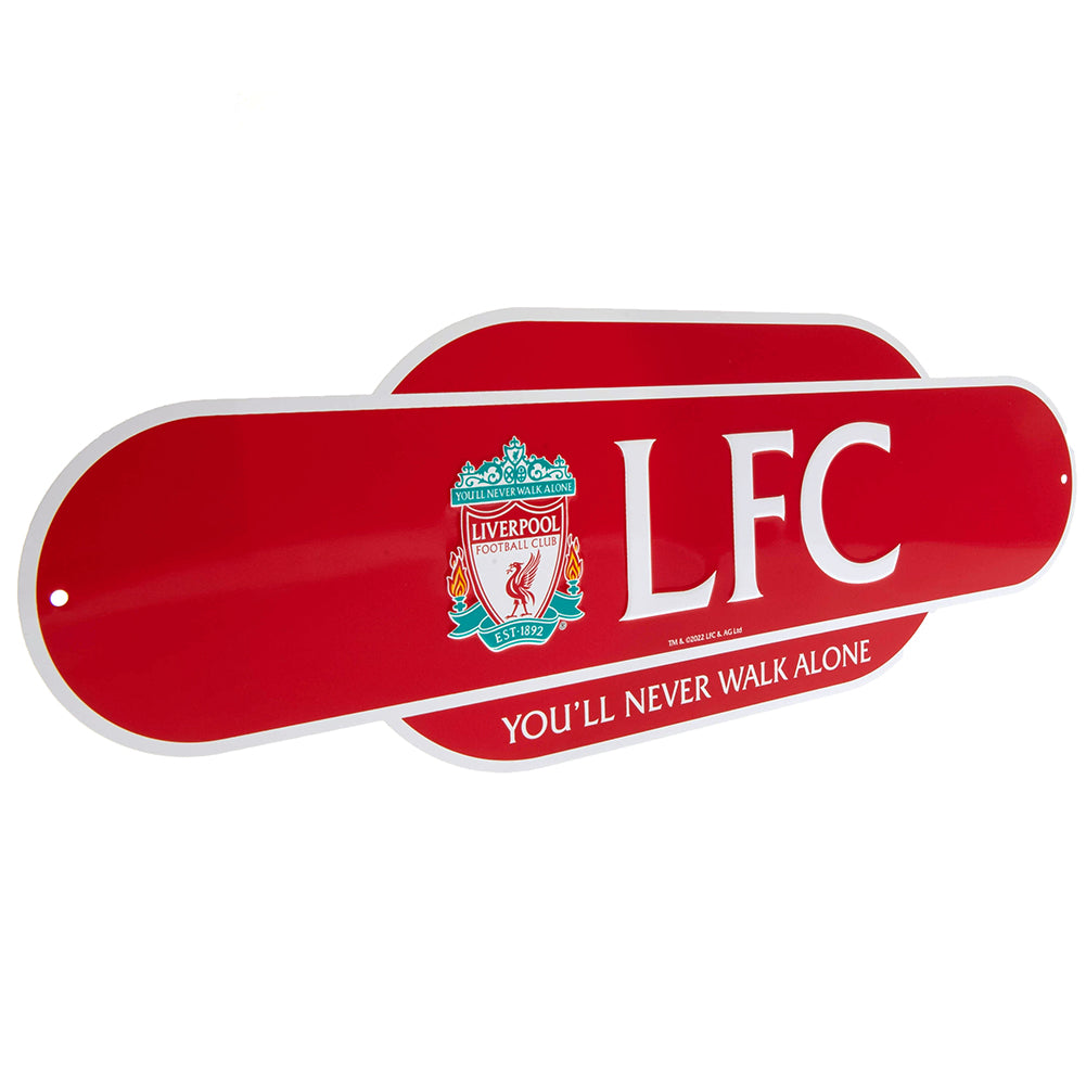 Liverpool FC Colour Retro Sign