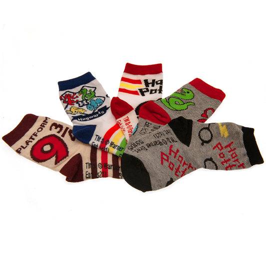 Harry Potter 5pk Socks Gift Set 0-6 mths