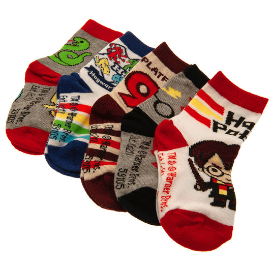 Harry Potter 5pk Socks Gift Set 6-12 mths